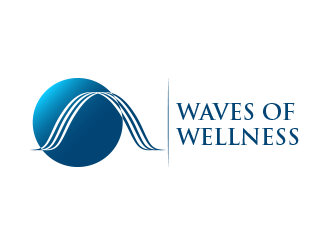 Waves of Wellness logo design by BeDesign