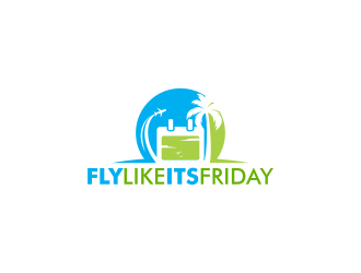 FLYLIKEITSFRIDAY logo design by DelvinaArt
