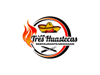 Las Tres Huastecas Restaurante Mexicano logo design by torresace