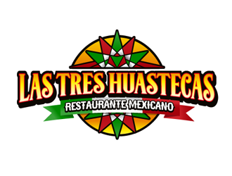 Las Tres Huastecas Restaurante Mexicano logo design by megalogos
