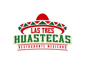 Las Tres Huastecas Restaurante Mexicano logo design by jaize