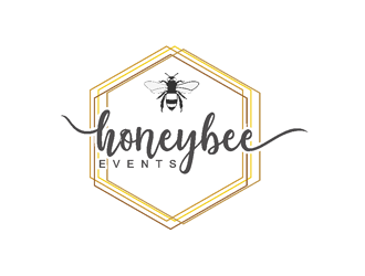 HoneyBee Events logo design by coco