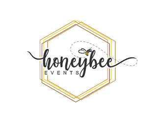 HoneyBee Events logo design by coco
