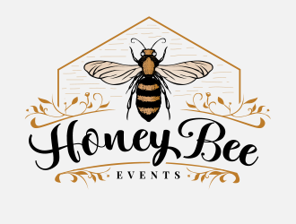 HoneyBee Events logo design by schiena
