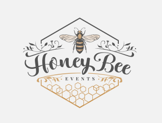 HoneyBee Events logo design by schiena