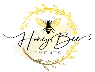 HoneyBee Events logo design by REDCROW