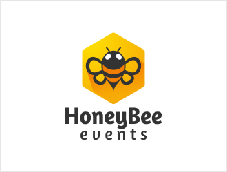 HoneyBee Events logo design by hole