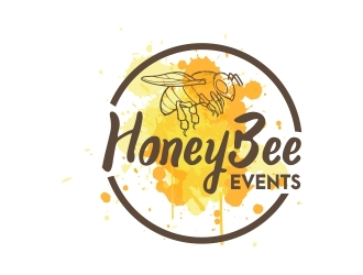 HoneyBee Events logo design by Mailla