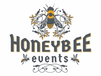 HoneyBee Events logo design by naisD