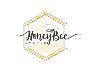 HoneyBee Events logo design by coco