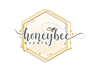 HoneyBee Events logo design by coco