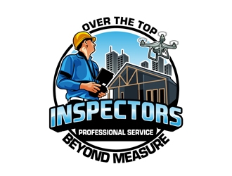 Over The Top Inspectors logo design by DreamLogoDesign