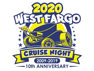 Toppers Car Club logo design by MAXR