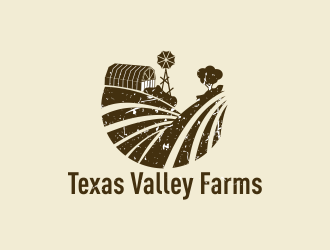 Texas Valley Farms logo design by Greenlight