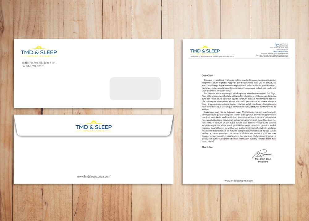 TMD & Sleep Apnea Clinic logo design by Kindo