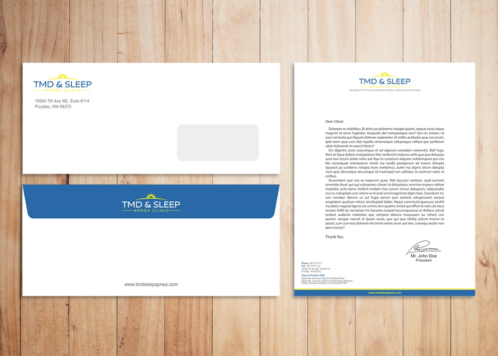 TMD & Sleep Apnea Clinic logo design by Kindo
