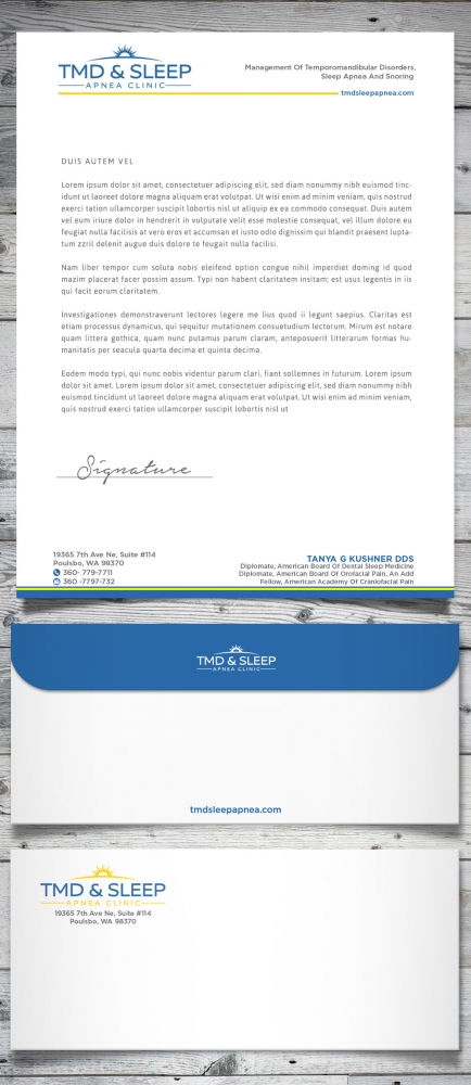 TMD & Sleep Apnea Clinic logo design by scriotx