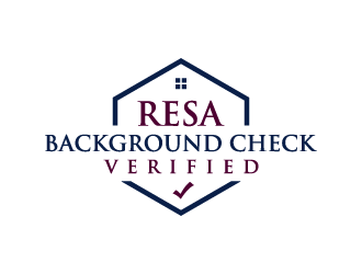 RESA Background Check Verified  logo design by denfransko