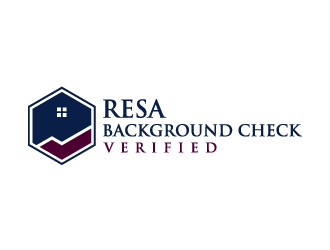 RESA Background Check Verified  logo design by denfransko