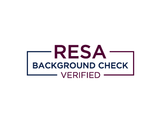 RESA Background Check Verified  logo design by denfransko
