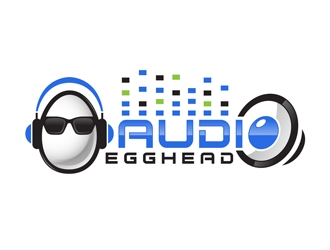 Audio Egghead logo design by DreamLogoDesign