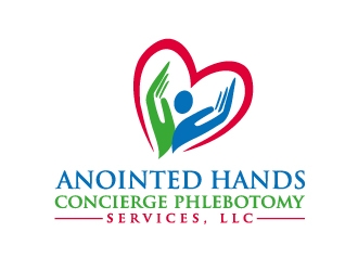Anointed Hands Concierge Phlebotomy Services, LLC logo design by NikoLai