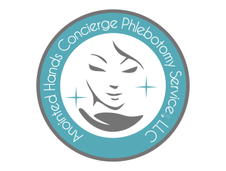 Anointed Hands Concierge Phlebotomy Services, LLC logo design by YONK