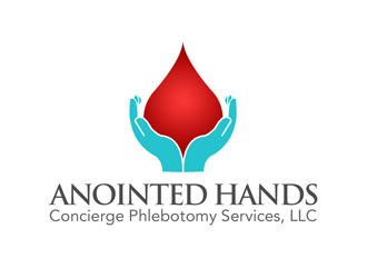 Anointed Hands Concierge Phlebotomy Services, LLC logo design by kunejo
