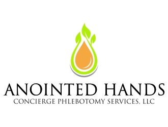 Anointed Hands Concierge Phlebotomy Services, LLC logo design by jetzu