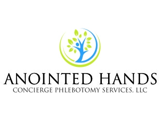Anointed Hands Concierge Phlebotomy Services, LLC logo design by jetzu