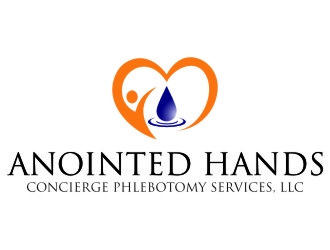 Anointed Hands Concierge Phlebotomy Services, LLC logo design by jetzu