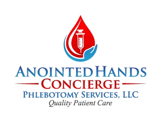 Anointed Hands Concierge Phlebotomy Services, LLC logo design by jaize
