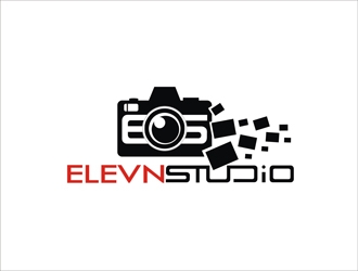ELEVN STUDIOS logo design by indrabee
