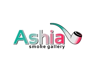 Ashia Smoke Gallery  logo design by naldart