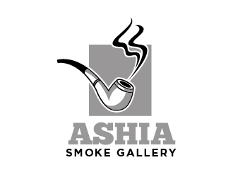 Ashia Smoke Gallery  logo design by cybil