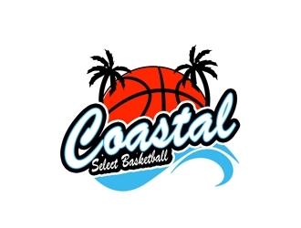 Coastal Select Basketball logo design by bougalla005