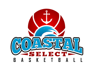 Coastal Select Basketball logo design by Coolwanz