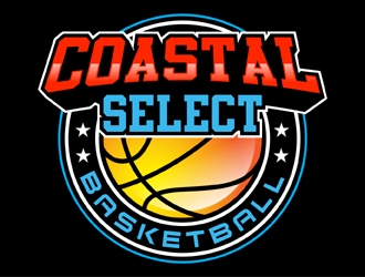 Coastal Select Basketball logo design by MAXR