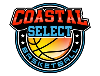 Coastal Select Basketball logo design by MAXR