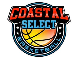 Coastal Select Basketball logo design by MAXR