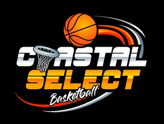 Coastal Select Basketball logo design by Suvendu