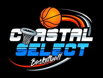 Coastal Select Basketball logo design by Suvendu