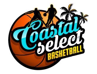Coastal Select Basketball logo design by Suvendu