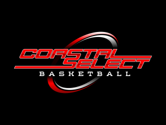 Coastal Select Basketball logo design by ekitessar