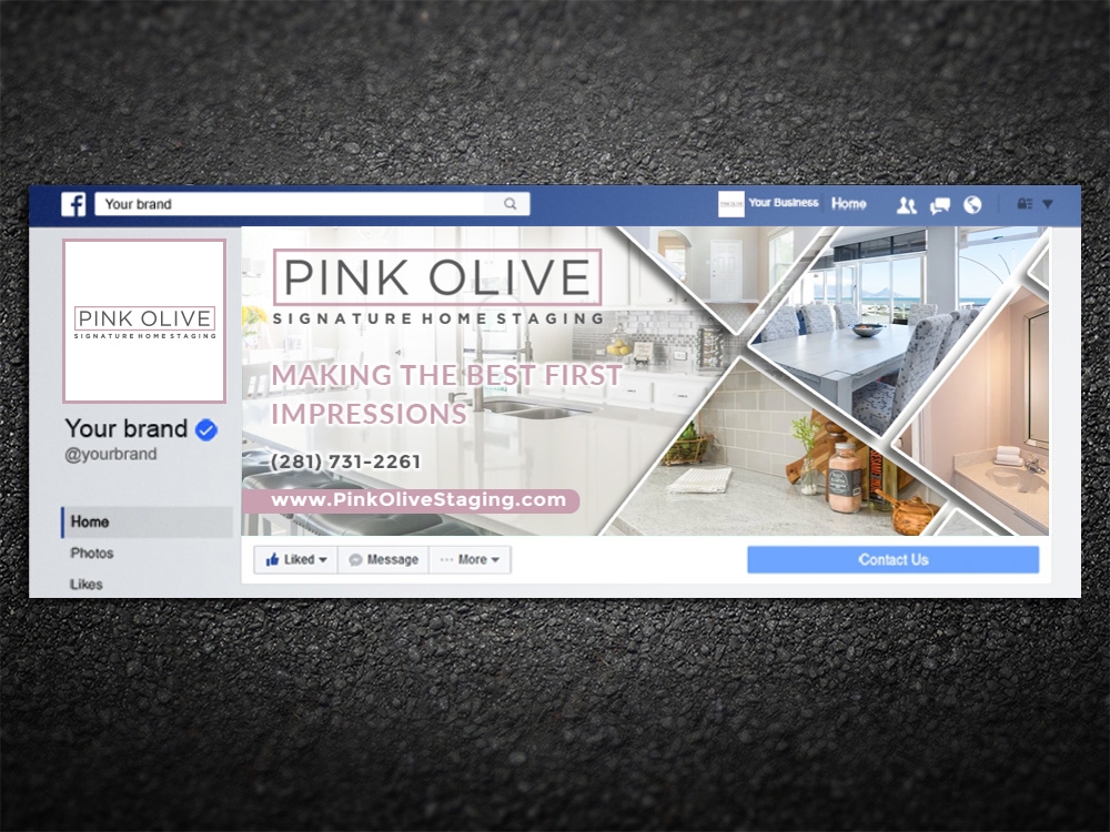 Pink Olive Signature Home Staging logo design by mattlyn