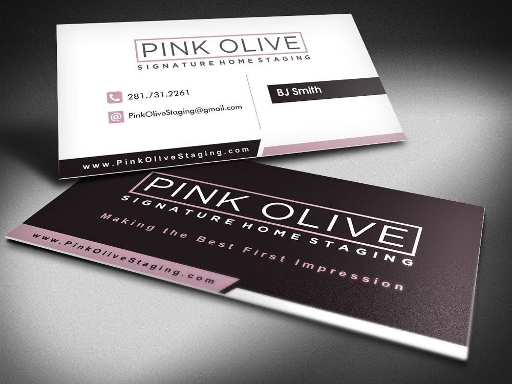 Pink Olive Signature Home Staging logo design by shravya