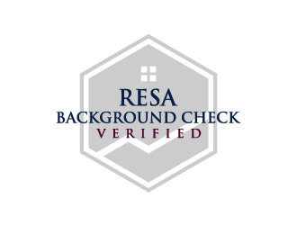 RESA Background Check Verified  logo design by denfransko