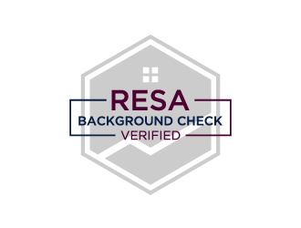 RESA Background Check Verified  logo design by denfransko