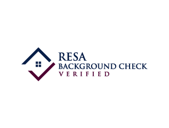 RESA Background Check Verified  logo design by denfransko