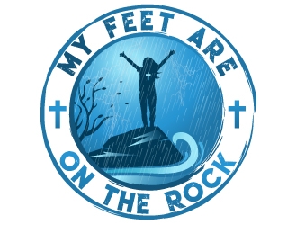 Standing on the Rock or Dancing in the Rain logo design by MonkDesign